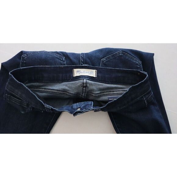 Madewell Women's Sz 25 Dark Wash Skinny Skinny Ankle Zip Denim Jeans $128 - Picture 3 of 9